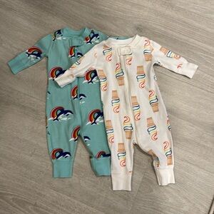 TWO Baby Sleepers Size 0-3 month